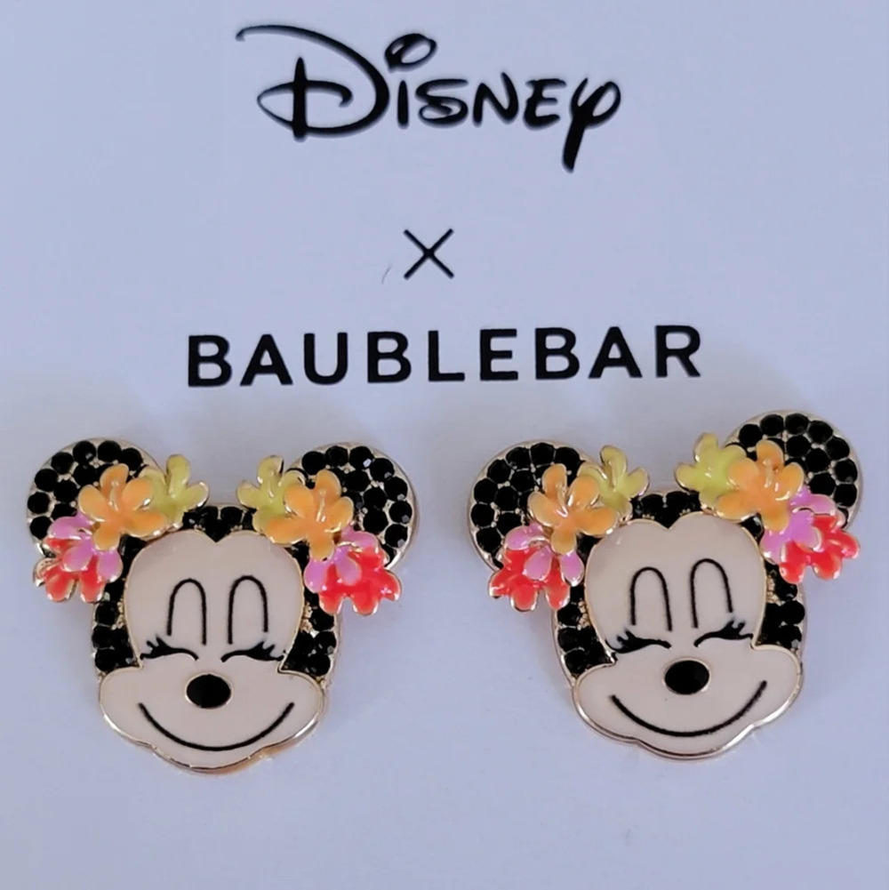 Disney X Baublebar Minnie Mouse Earrings NWT